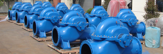 single stage axially split case double suction pump